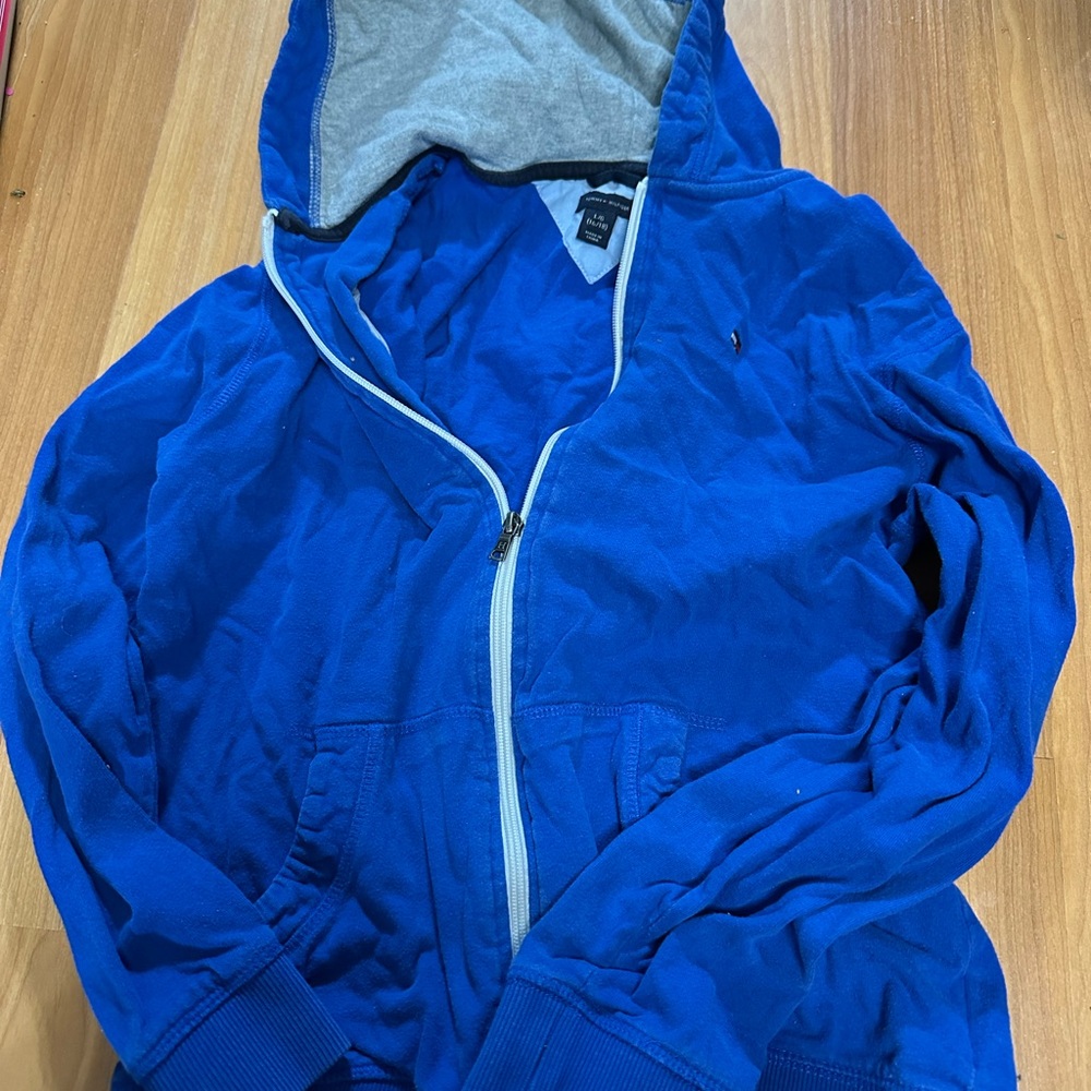Tommy Hilfiger Royal Blue Zip-Up boys large (16/18)